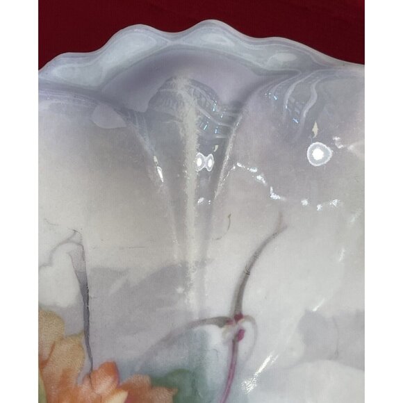 Antique Silesia Porcelain Plate Luster Grapes Pattern Fine Bone China Germany - Picture 8 of 14